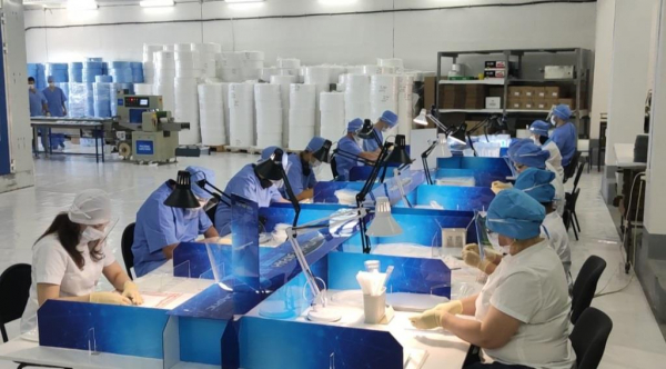  В Иркутском районе налажено производство одноразовых медицинских масок 